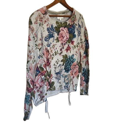 Anthropologie Angel Of The North Embroidered Floral Sweater - Picture 2 of 8